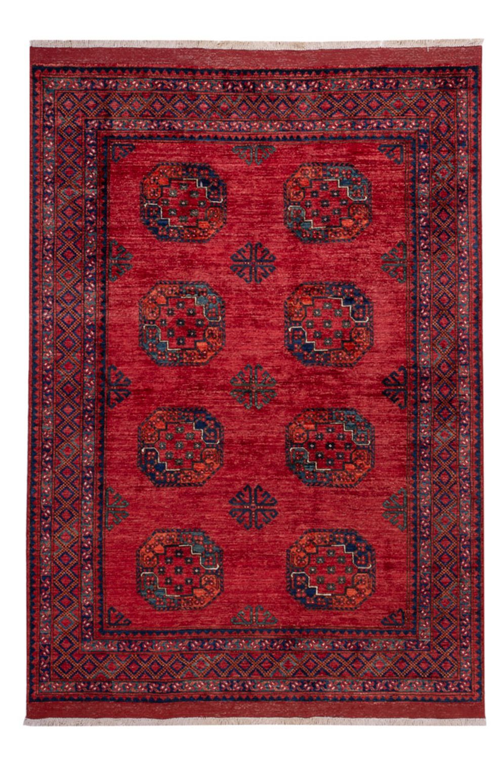 Afghan Teppich - Kunduz - 235 x 173 cm - rot