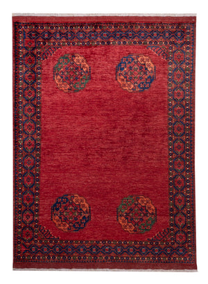 Afghan Teppich - Kunduz - 239 x 177 cm - rot