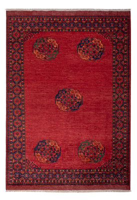 Afghan Teppich - Kunduz - 241 x 177 cm - rot