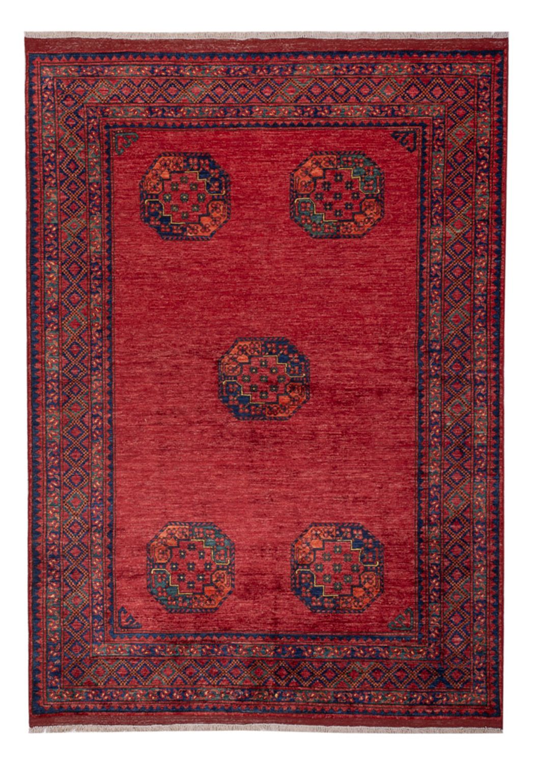 Afghan Teppich - Kunduz - 238 x 172 cm - rot
