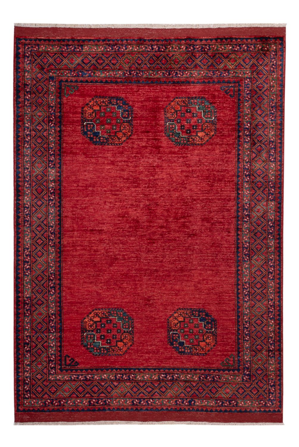 Afghan Teppich - Kunduz - 240 x 173 cm - rot