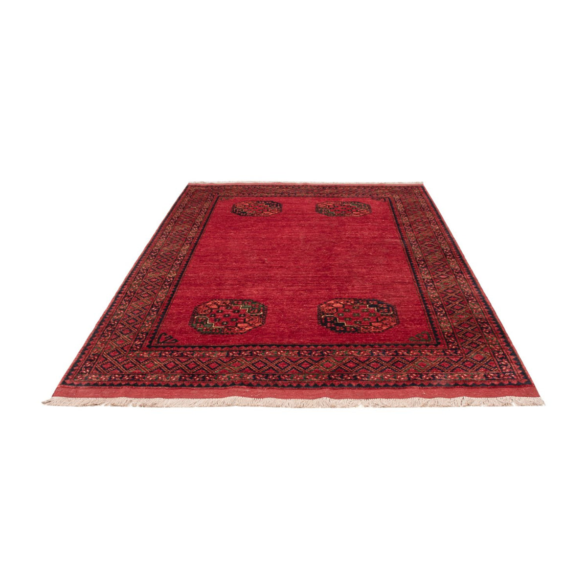 Afghan Teppich - Kunduz - 241 x 175 cm - rot