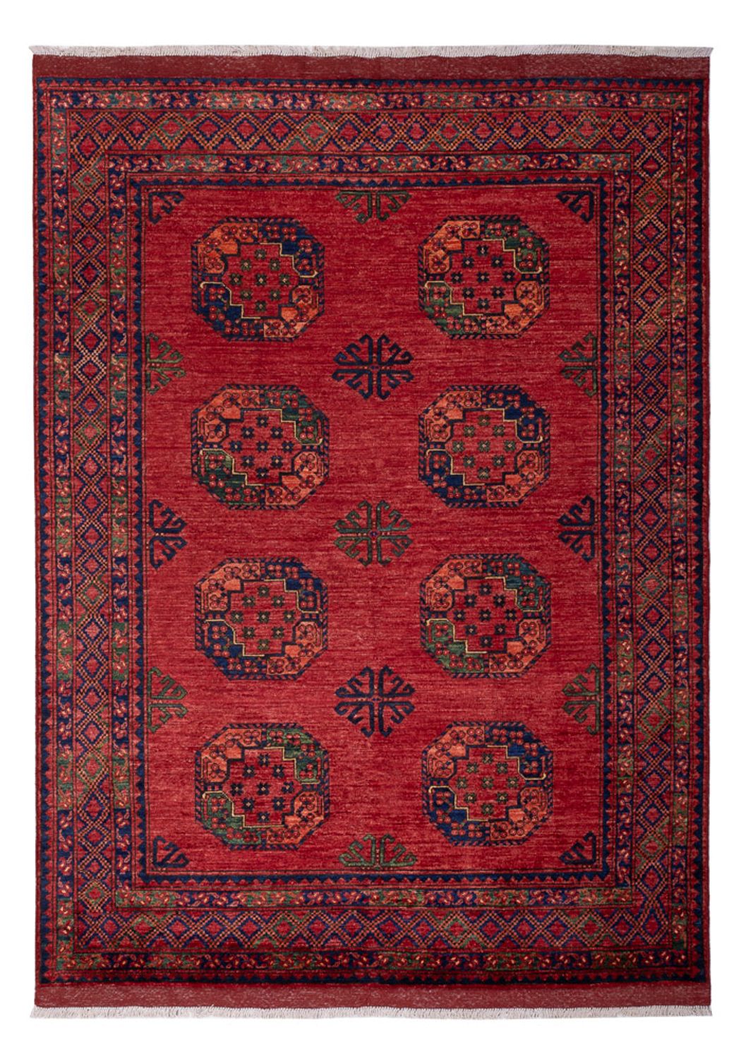 Afghan Teppich - Kunduz - 246 x 180 cm - rot