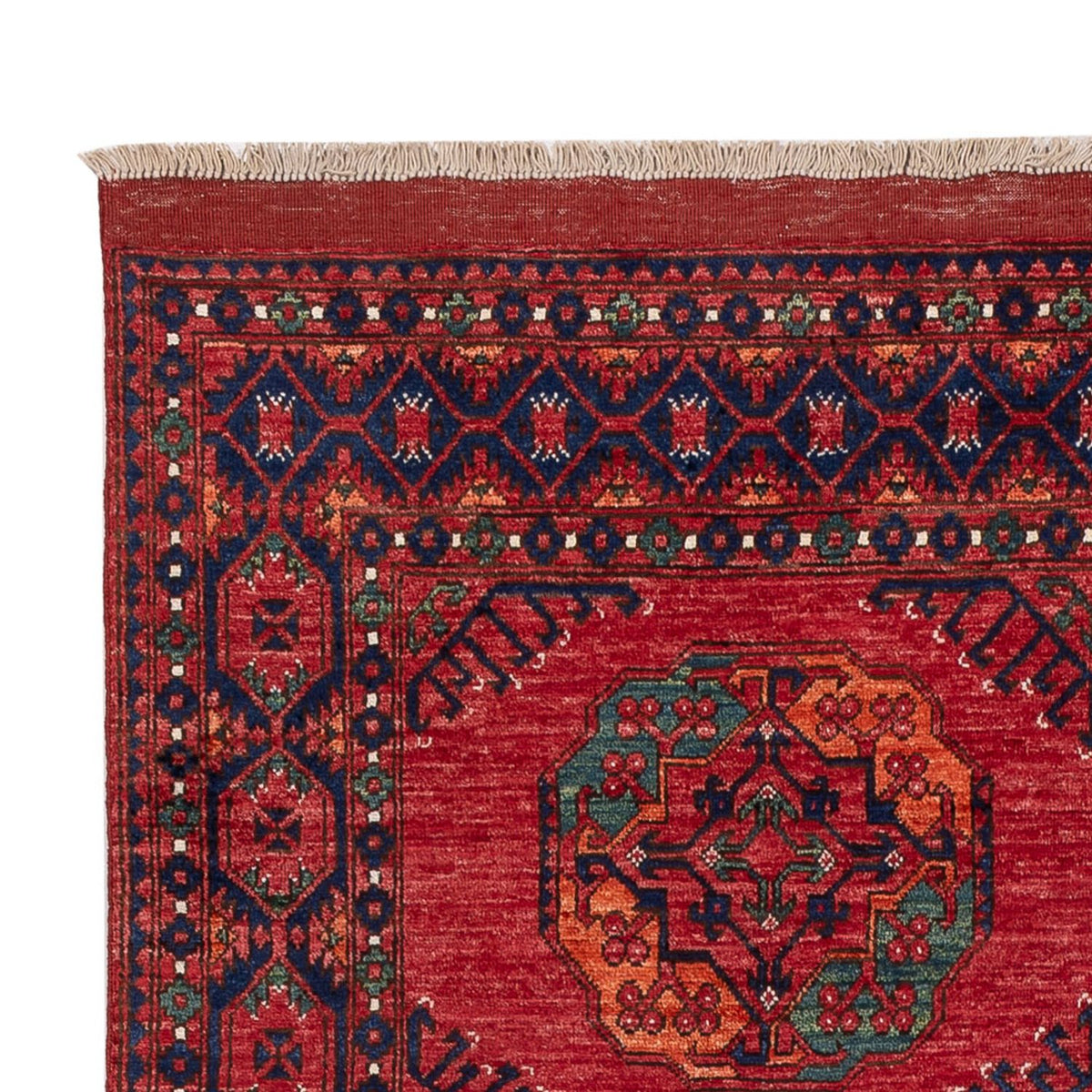 Afghan Teppich - Kunduz - 234 x 176 cm - rot