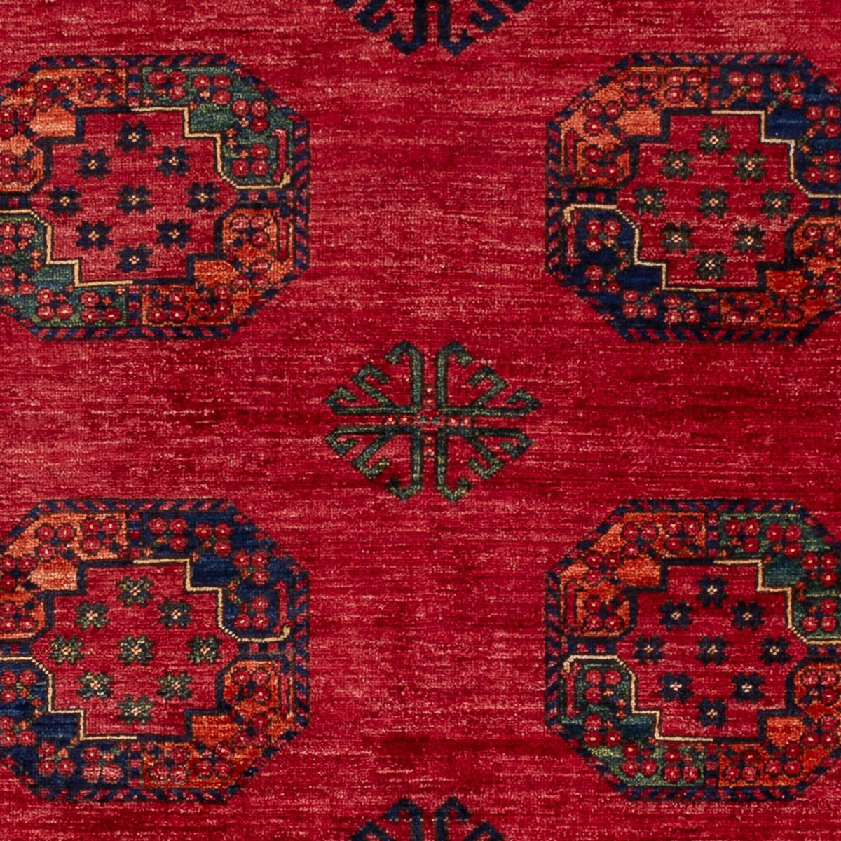 Afghan Teppich - Kunduz - 241 x 176 cm - rot