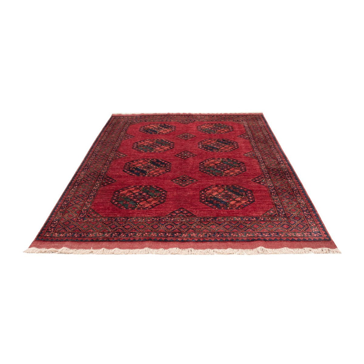 Afghan Teppich - Kunduz - 243 x 177 cm - rot