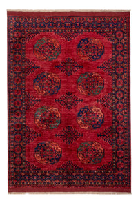 Afghan Teppich - Kunduz - 241 x 174 cm - rot