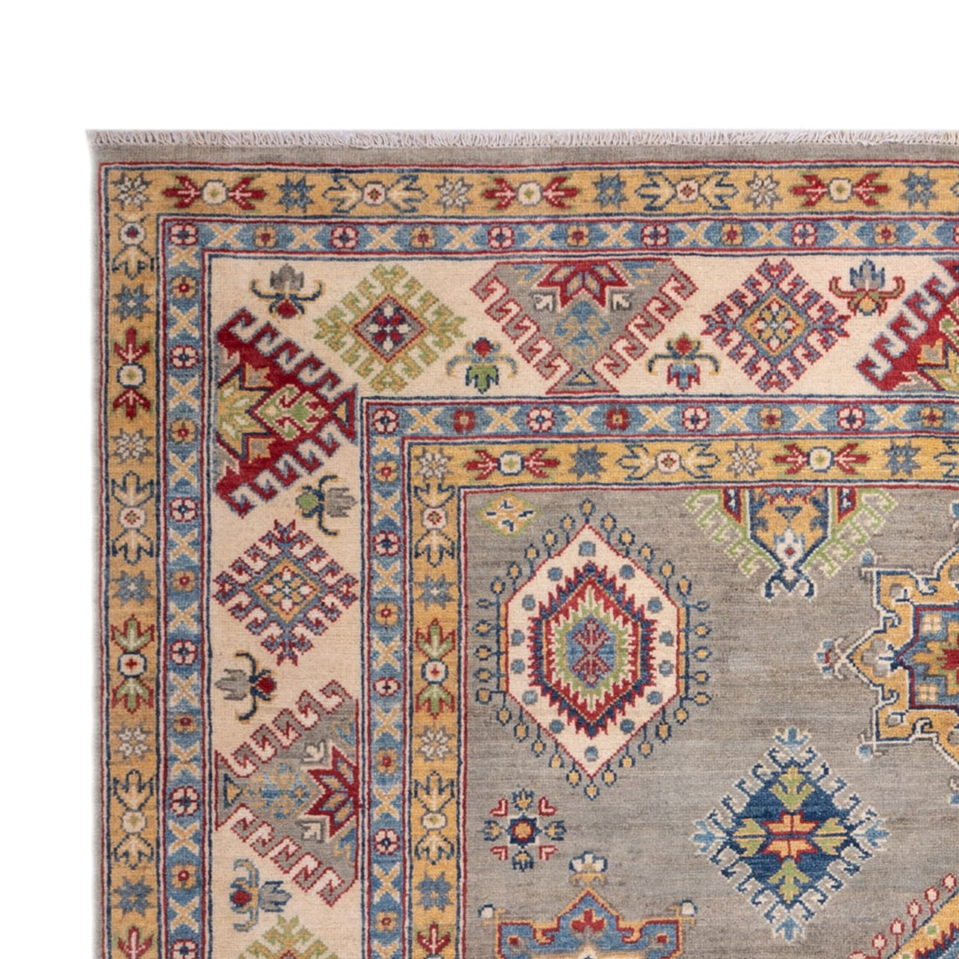 Ziegler Teppich - Kazak - 297 x 207 cm - seeblau