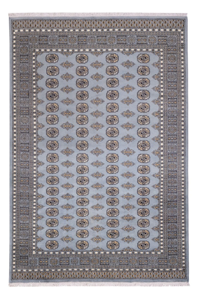 Afghan Teppich - Buchara - 300 x 204 cm - hellgrau