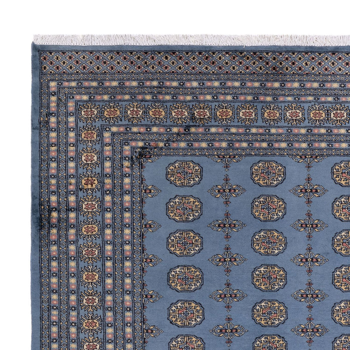 Afghan Teppich - Buchara - 307 x 250 cm - blau