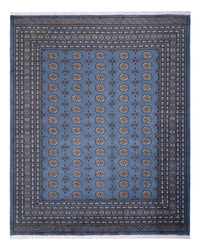 Afghan Teppich - Buchara - 297 x 250 cm - blau