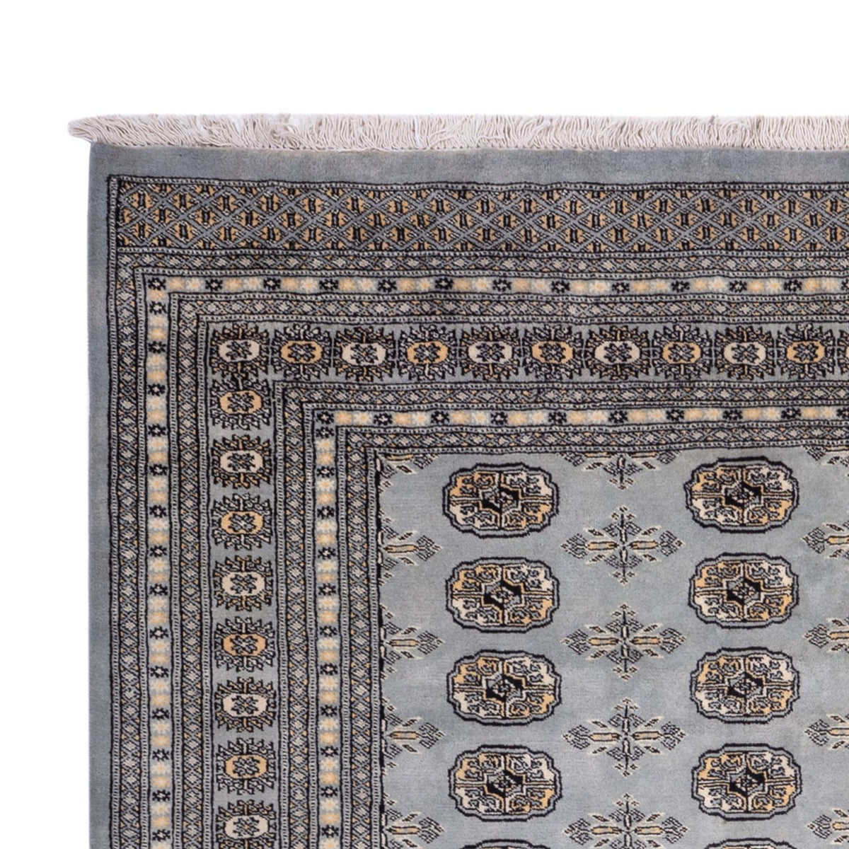 Afghan Teppich - Buchara - 310 x 207 cm - lichtblau