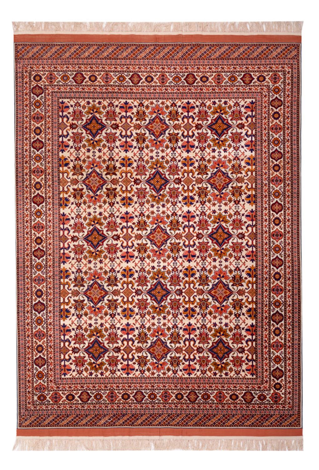 Seidenteppich - Afghan Seide - 282 x 205 cm - braun