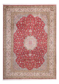 Seidenteppich - Kaschmir Seide - 303 x 220 cm - rot
