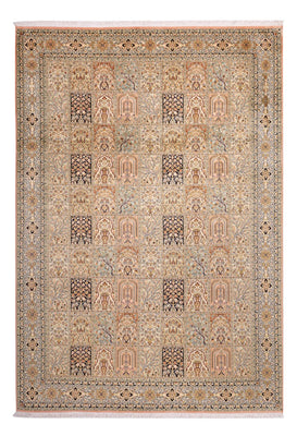Seidenteppich - Kaschmir Seide - 316 x 220 cm - dunkelbeige