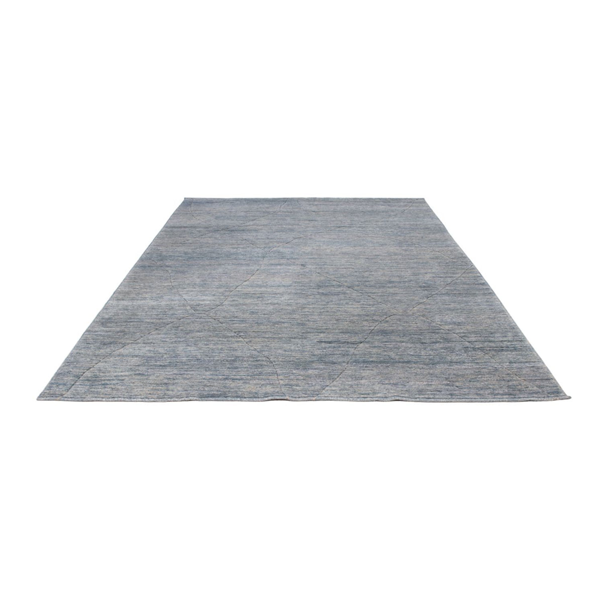Berber Teppich - 360 x 274 cm - seeblau