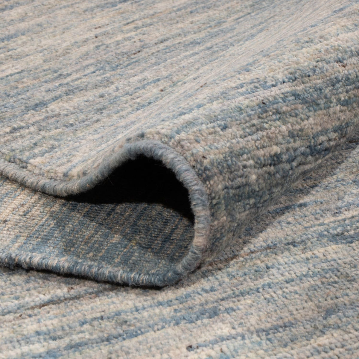 Berber Teppich - 298 x 258 cm - seeblau