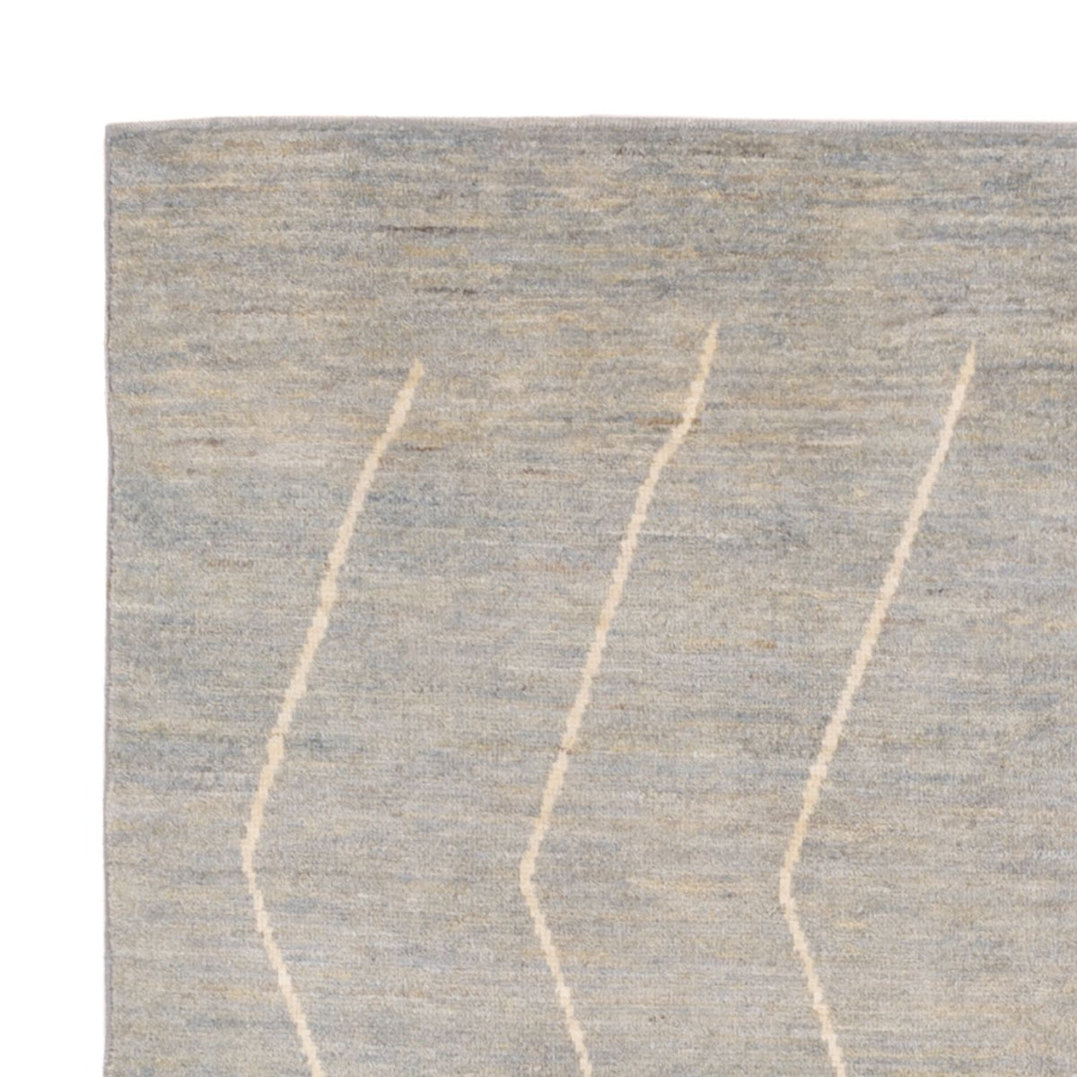 Berber Teppich - 204 x 152 cm - hellgrau