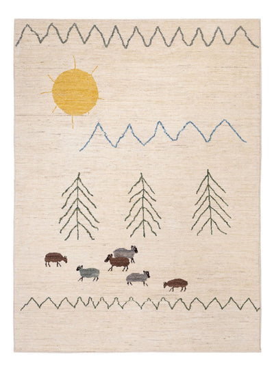 Berber Teppich 170x232cm - Wollteppich