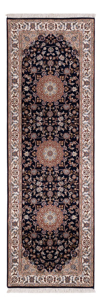 Läufer Orient - Nain - Indus - 253 x 81 cm - dunkelblau