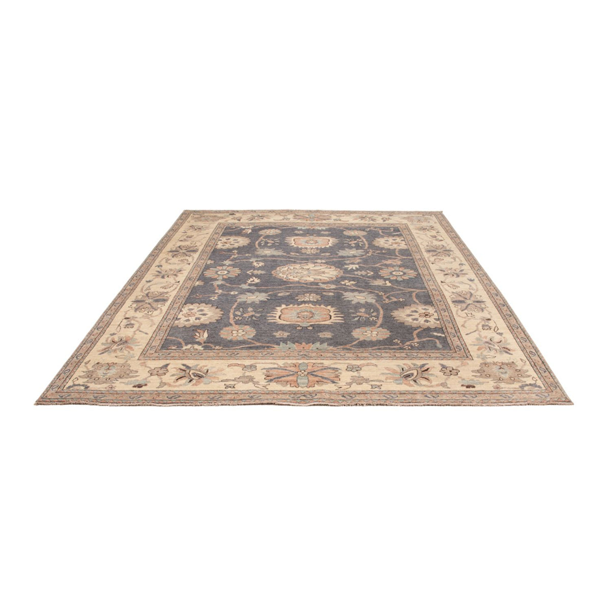 Ziegler Teppich - Usak - 298 x 249 cm - seeblau