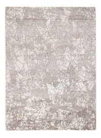 Designer Teppich - 203 x 152 cm - silber