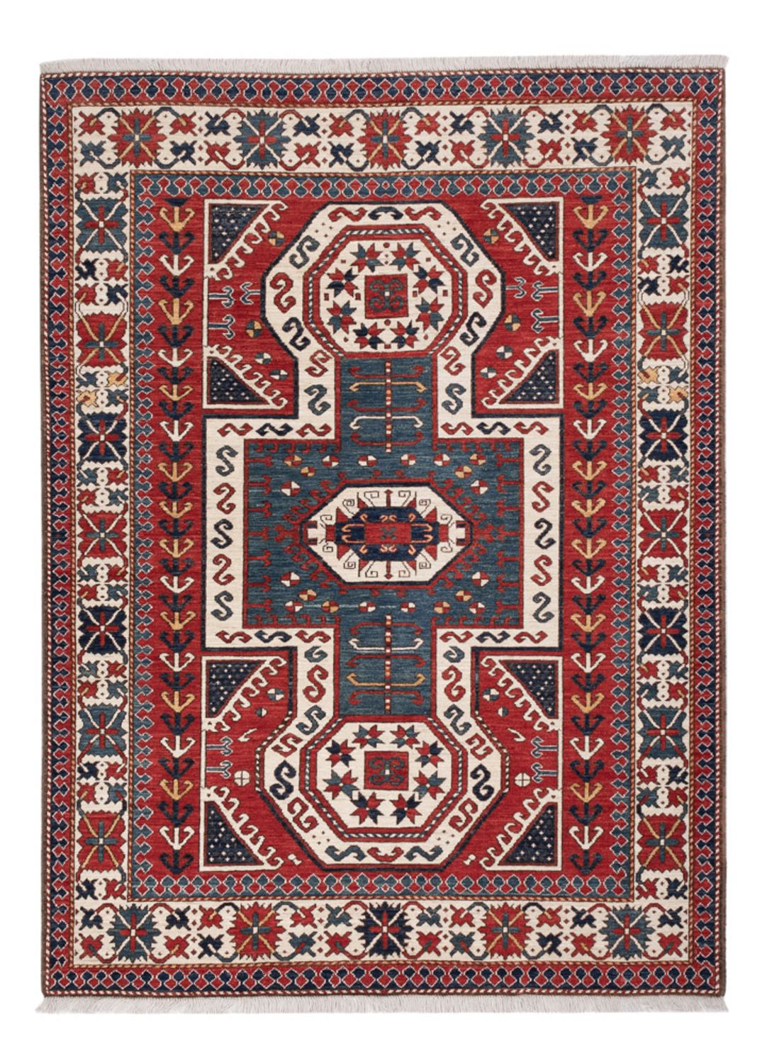Ziegler Teppich - Kazak - 198 x 146 cm - mehrfarbig