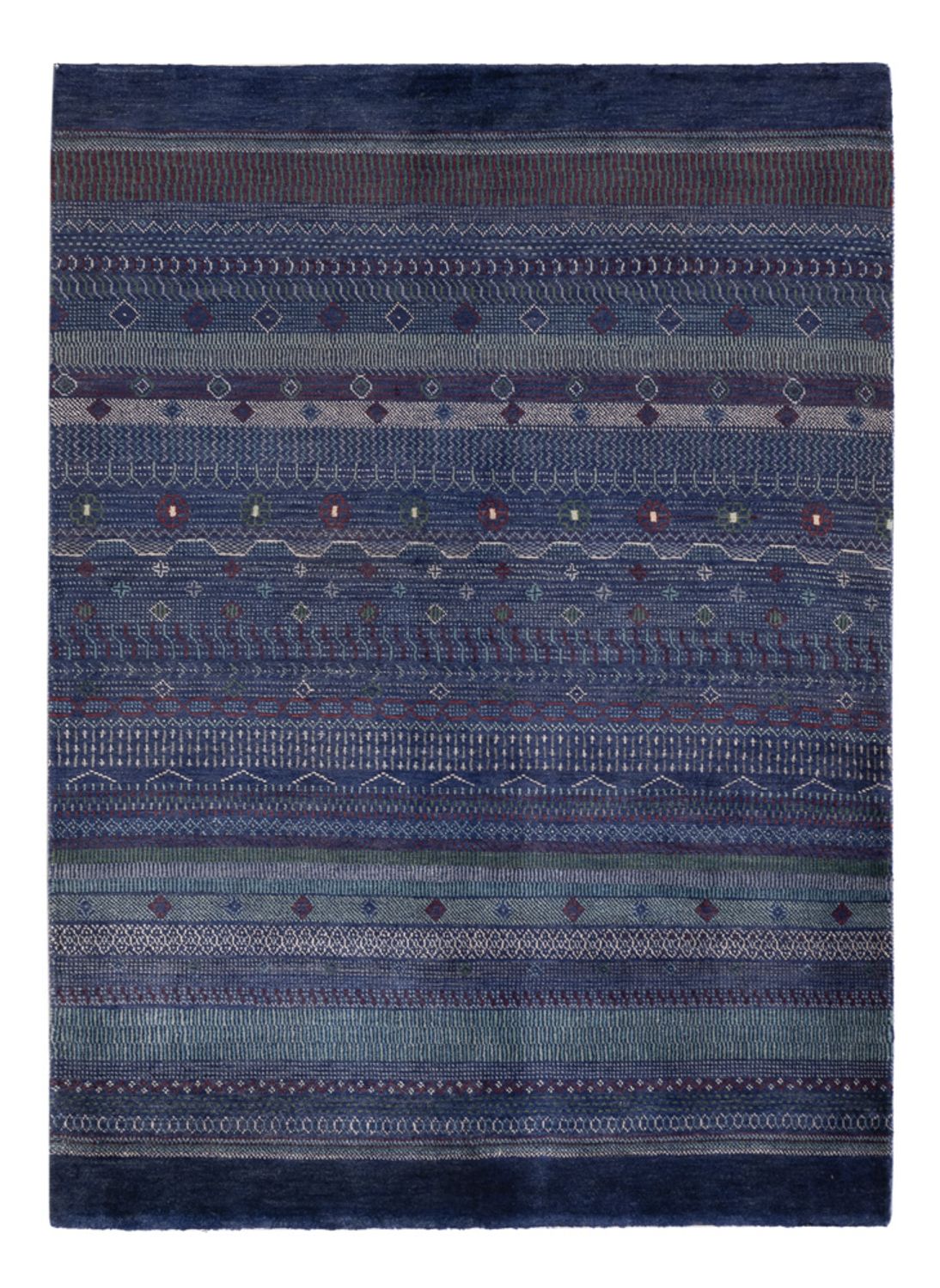 Gabbeh Teppich - Perser - 191 x 140 cm - dunkelblau