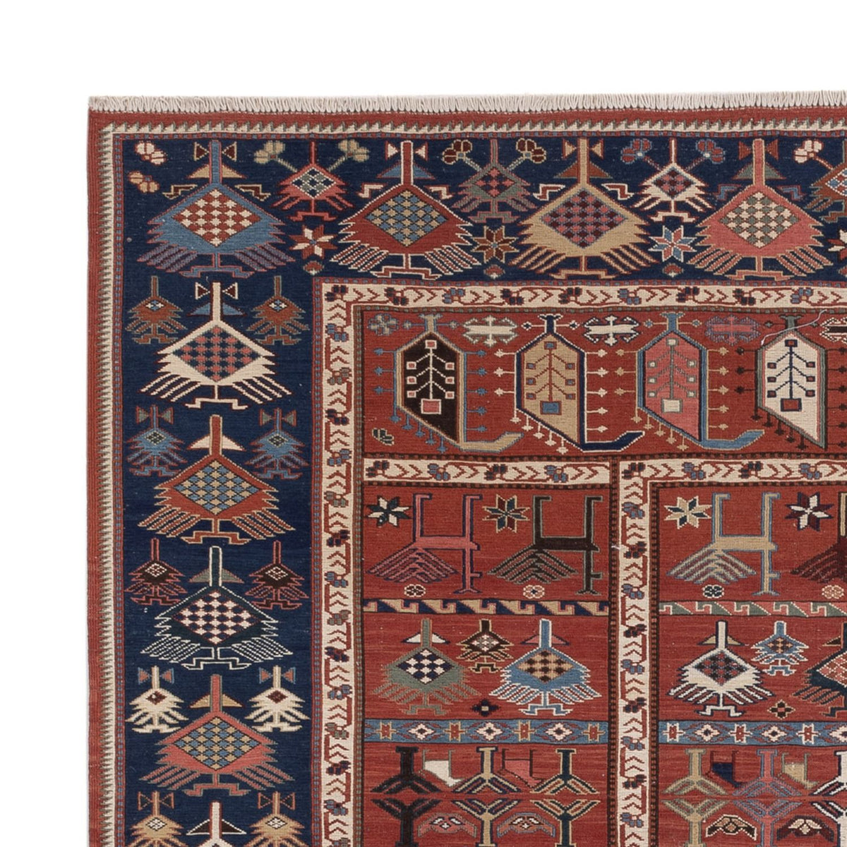 Kelim Teppich - Oriental - Soumak quadratisch  - 205 x 192 cm - rost