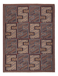 Kelim Teppich - Oriental - Soumak - 209 x 166 cm - dunkelbeige