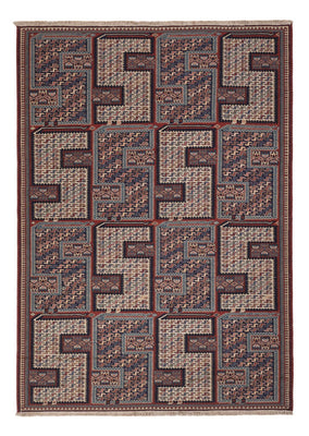 Kelim Teppich - Oriental - Soumak - 223 x 156 cm - dunkelbeige