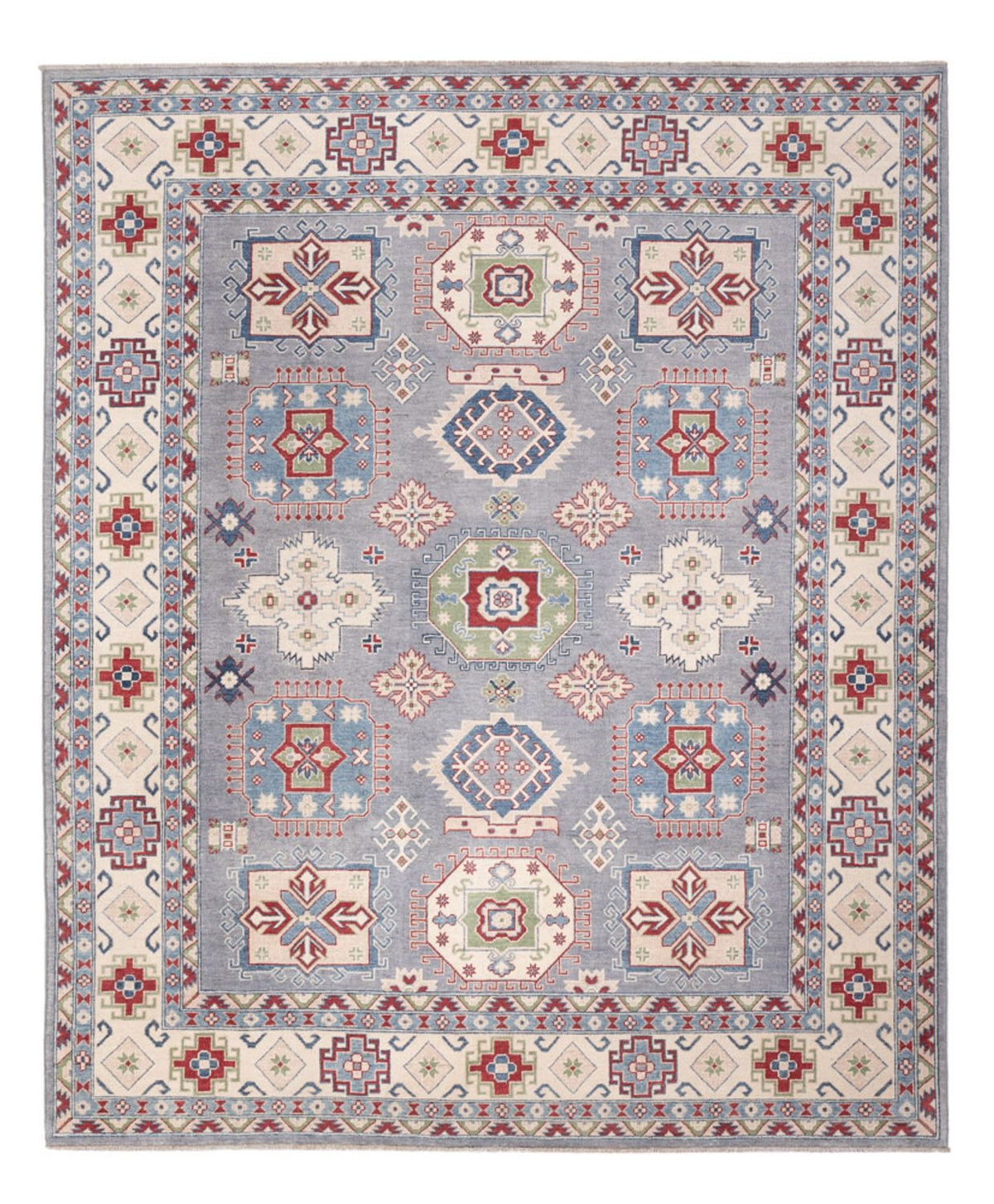 Ziegler Teppich - Kazak - 302 x 246 cm - seeblau