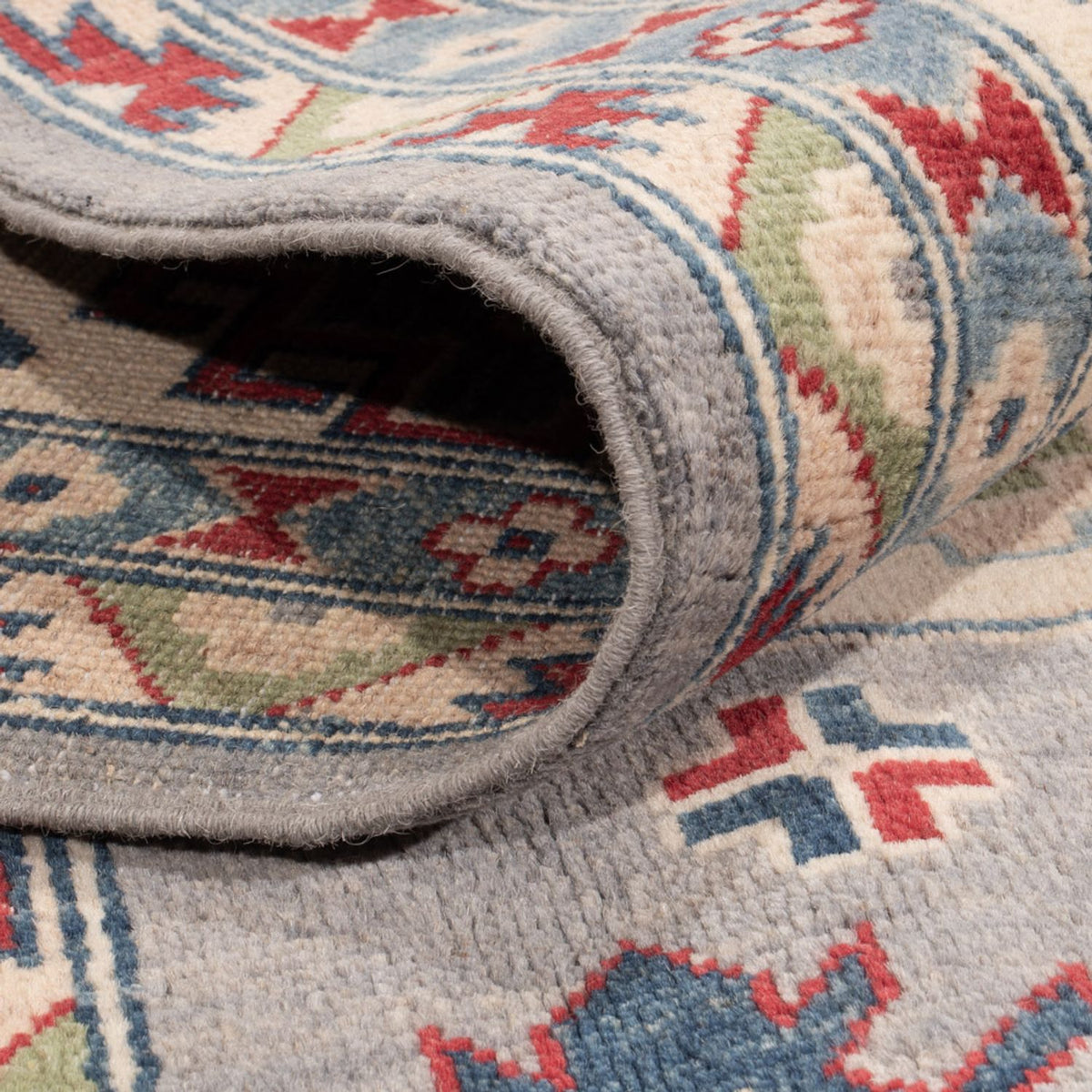 Ziegler Teppich - Kazak - 302 x 246 cm - seeblau