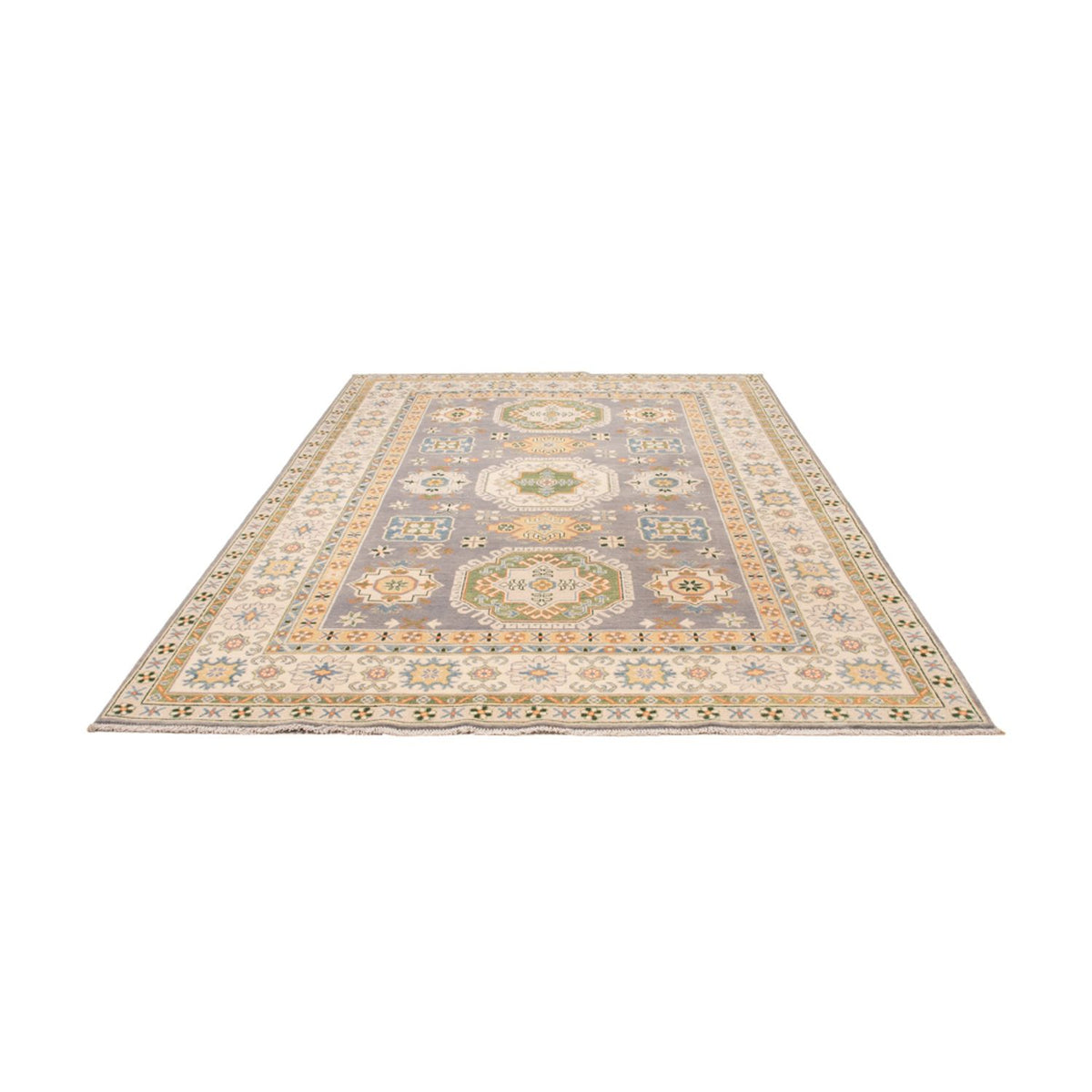 Ziegler Teppich - Kazak - 299 x 203 cm - seeblau