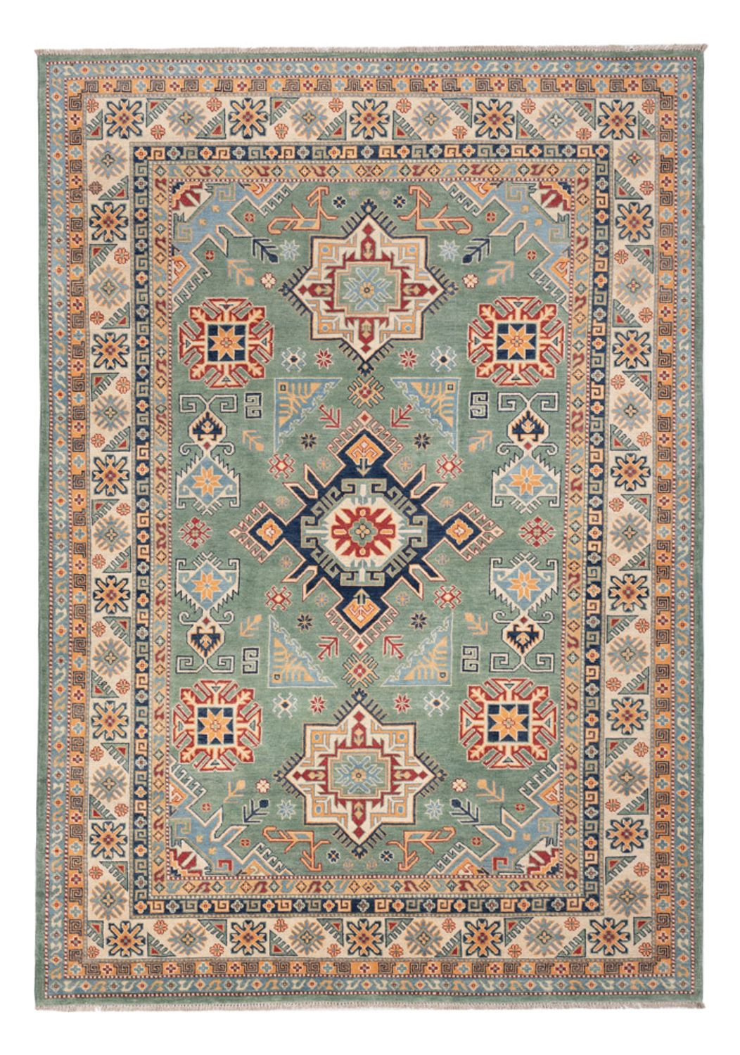 Ziegler Teppich - Kazak - 297 x 211 cm - grün