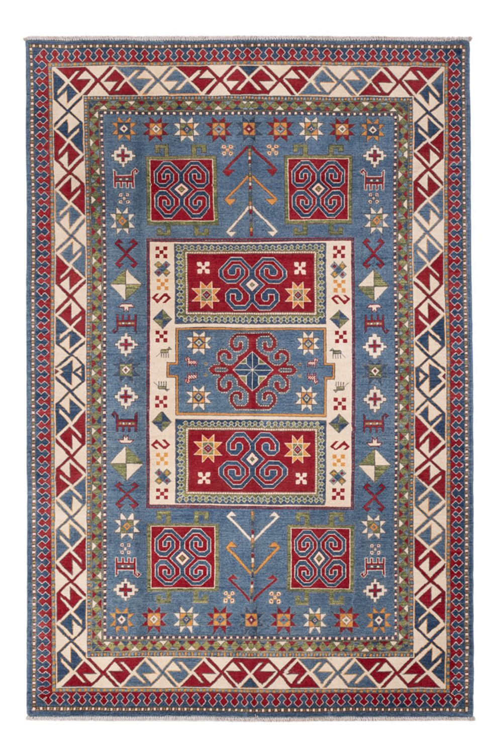 Ziegler Teppich - Kazak - 302 x 197 cm - blau