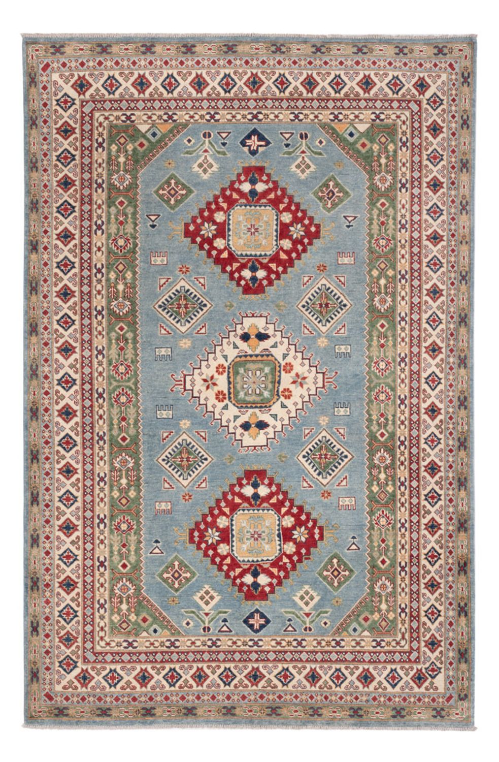 Ziegler Teppich - Kazak - 291 x 195 cm - hellblau
