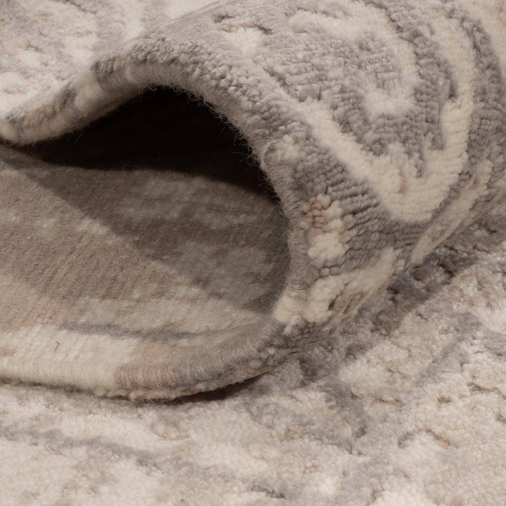 Designer Teppich - 242 x 174 cm - hellgrau