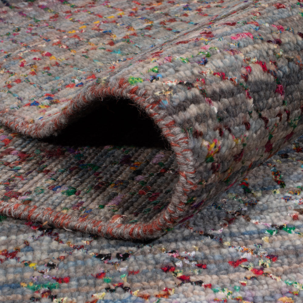 Designer Teppich - 223 x 170 cm - mehrfarbig