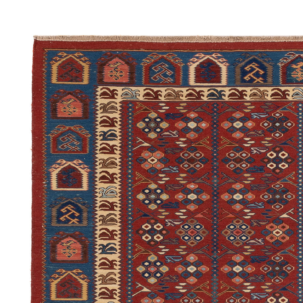 Kelim Teppich - Oriental - Soumak - 228 x 175 cm - rost