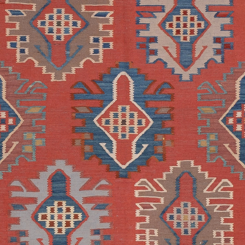 Kelim Teppich - Oriental - Royal - 253 x 177 cm - rot