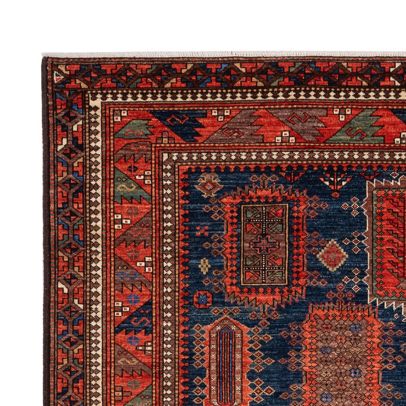 Ziegler Teppich - Kazak - 283 x 184 cm - dunkelblau