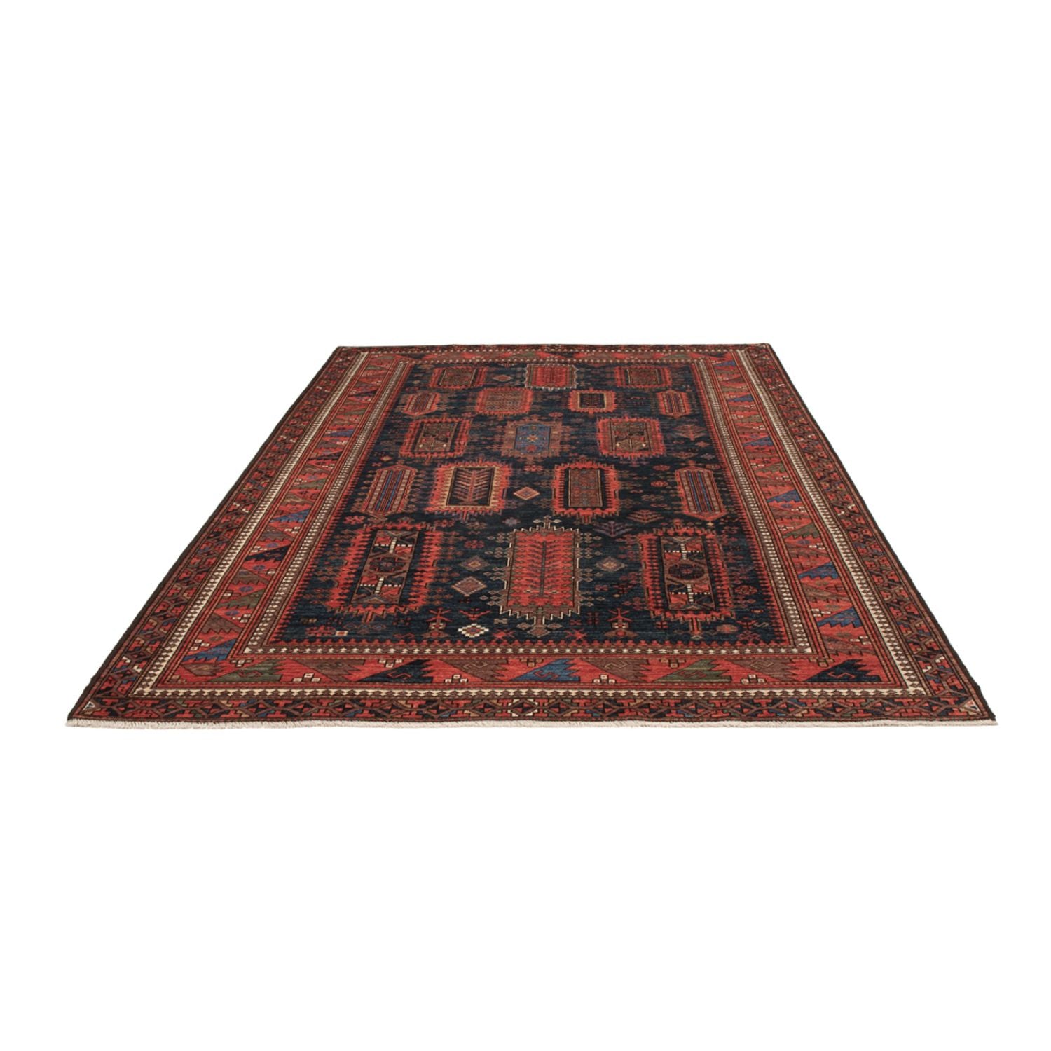 Ziegler Teppich - Kazak - 283 x 184 cm - dunkelblau