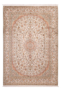 Seidenteppich - Kaschmir Seide - 314 x 219 cm - beige