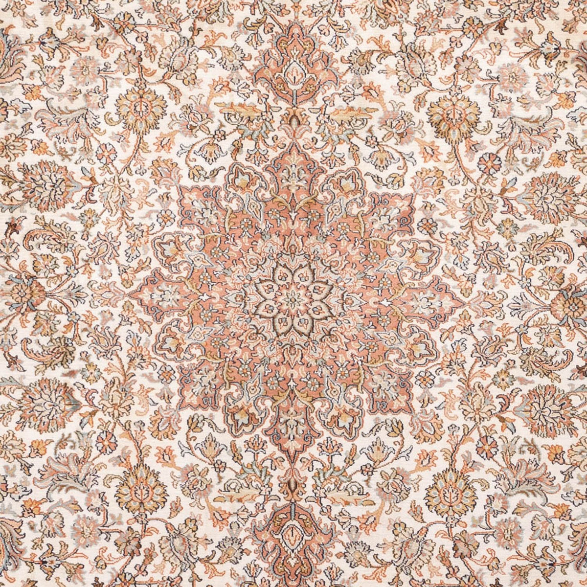 Seidenteppich - Kaschmir Seide - 314 x 219 cm - beige