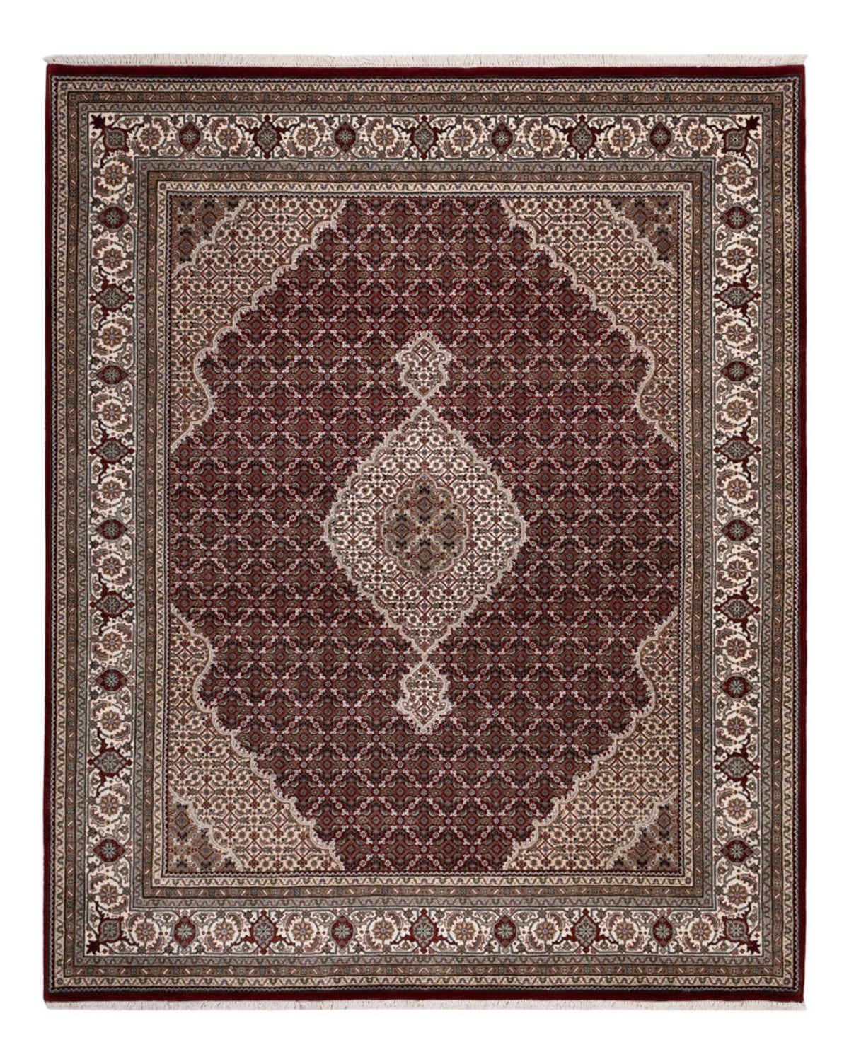 Orientteppich - Täbriz - 256 x 205 cm - dunkelbeige