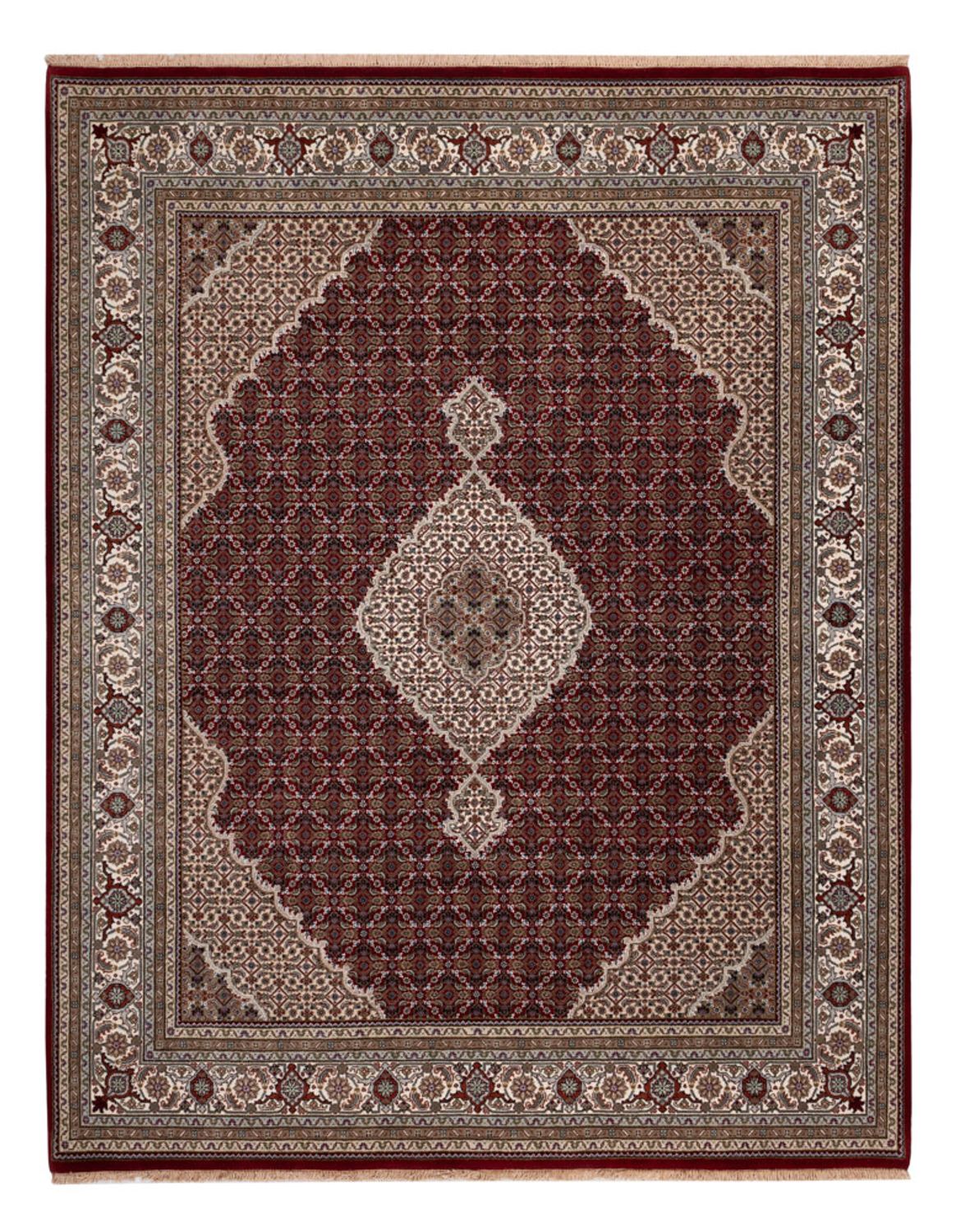 Orientteppich - Täbriz - 257 x 202 cm - dunkelbeige