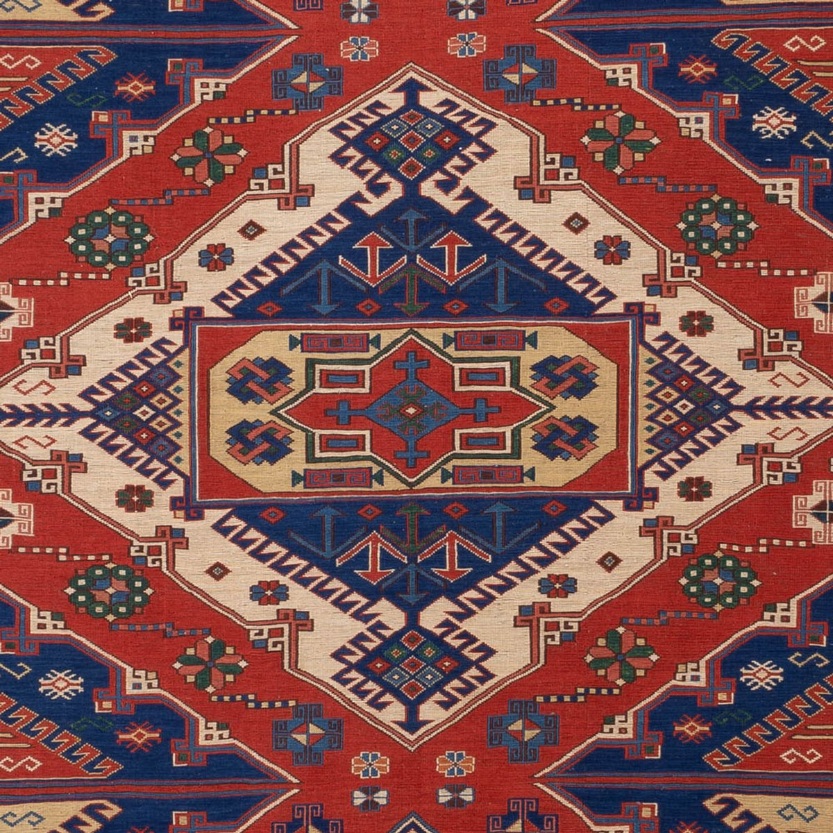 Kelim Teppich - Oriental - Soumak - 320 x 212 cm - rot