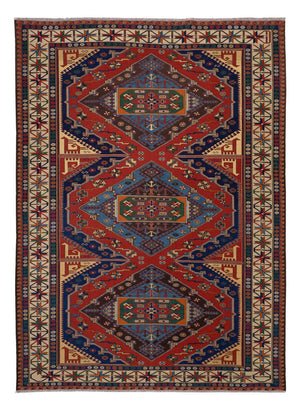 Kelim Teppich - Oriental - Soumak - 281 x 203 cm - rot