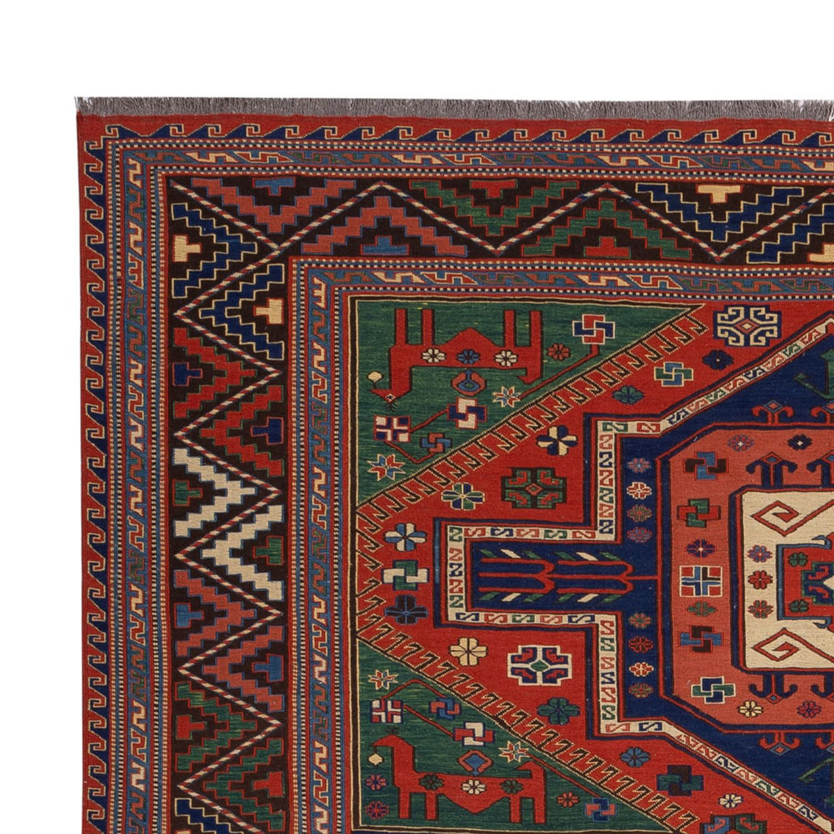 Kelim Teppich - Oriental - Soumak - 276 x 205 cm - rot